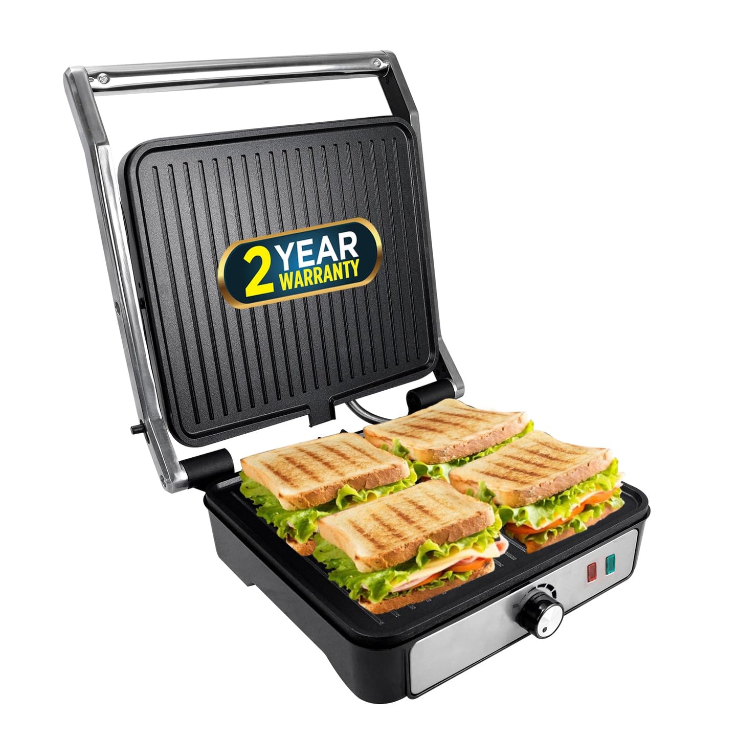 IBELL SM1320G Electric Grill Sandwich Maker, 2000W,