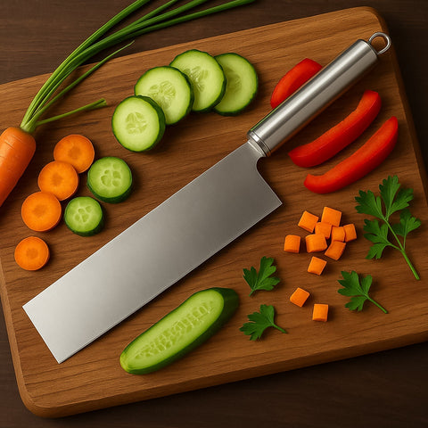 Vegetable Cleaver Knife, crafted from professional-grade stainless steel.