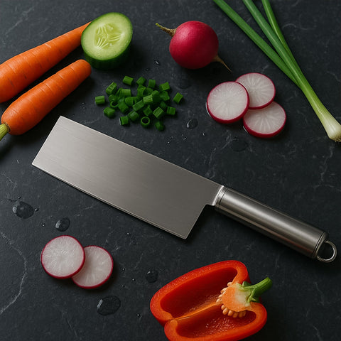 Vegetable Cleaver Knife, crafted from professional-grade stainless steel.