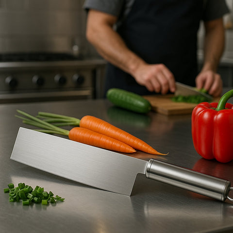 Vegetable Cleaver Knife, crafted from professional-grade stainless steel.